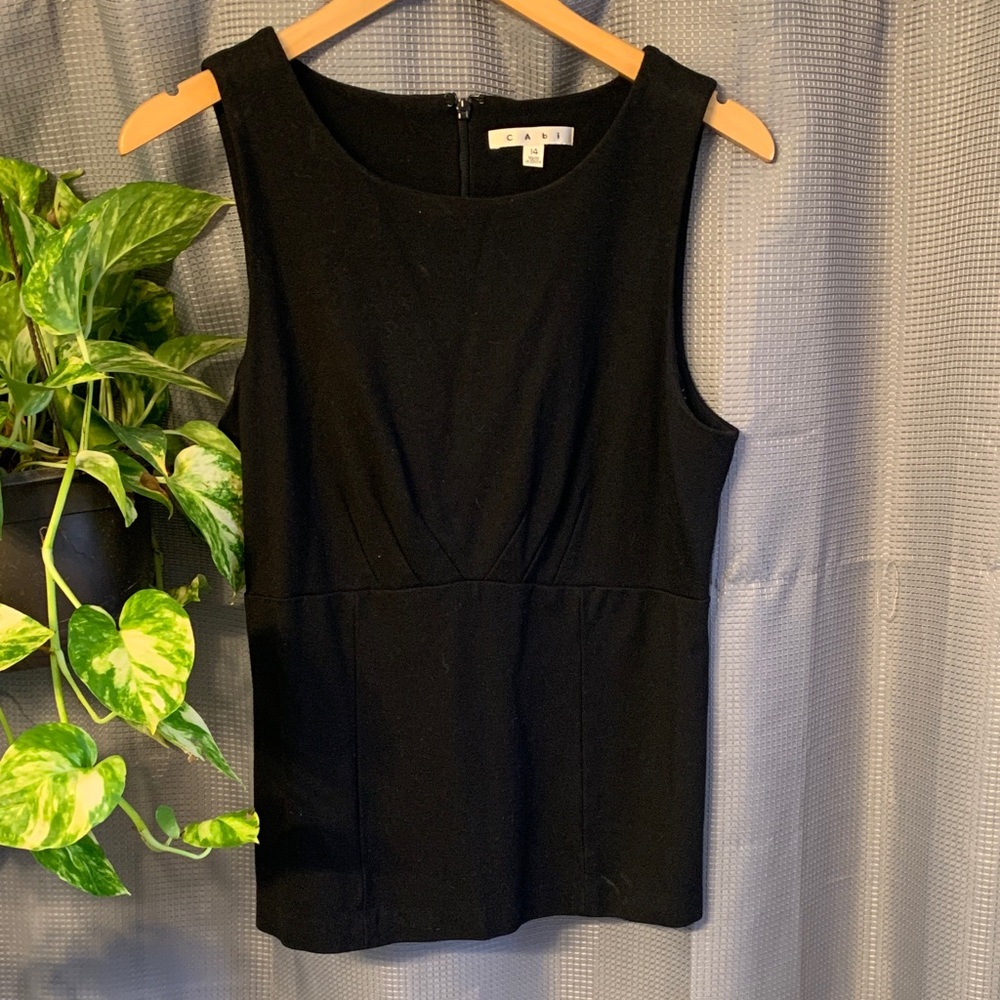 CAbi Classic Black Tank Top Careerwear